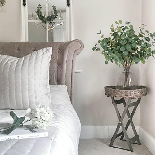 Beferr 6Pcs Artificial Eucalyptus Stems Greenery Stems 24" Tall Fake Plants Decor Faux Floral Stems for Vase Home Party Wedding Decorations - Image 3