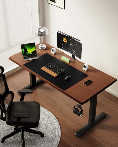YSAGi Leather Desk Protector, Office Mat, Large Mouse Mat, Non-Slip PU Leather Blotter, Laptop Desk Mat, Waterproof Writing Pad for Office and Home(Black, 42" x 17.2") - Image 2