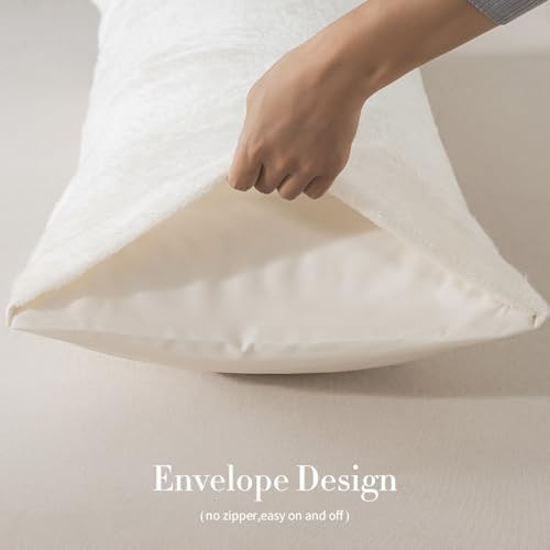 WhatsBedding Memory Foam Body Pillow with Cover, Long Bed Pillow for Adults - Image 3