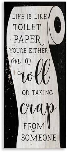 Stupell Industries 'Like Toilet Paper Funny Bathroom'| Canvas Art by StupellIndustries