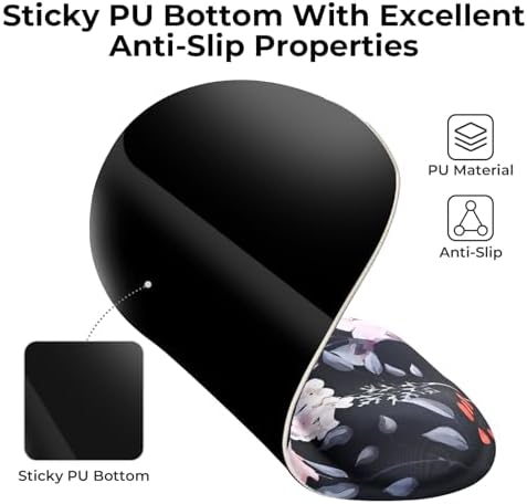EooCoo Mouse Pad with Gel Wrist Rest, Ergonomic Mousepad Wrist Alignment - Image 7