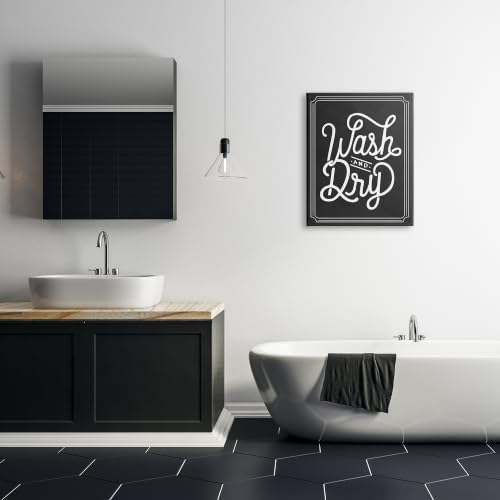 Stupell Industries Wash and Dry Typography, 24 x 30 Inch Canvas Wall Art - Image 2