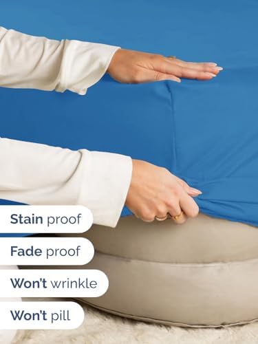CGK Extra Deep Split King Single Fitted Sheet Only - Royal Blue - Image 4