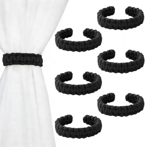 6 Pack Curtain Tiebacks Handmade Braided,Window Treatment Curtain Holdbacks by Unknown