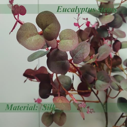 3Pcs Fall Stems Artificial Eucalyptus Leaves Stems 30in - Image 5