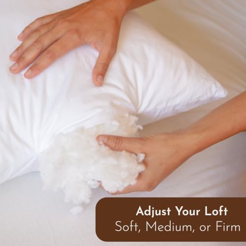 Little Sleepy Head Bed Pillow for Sleeping – Soft & Supportive Hypoallergenic Pillow with Down-Like Fill - Queen Size Pillow 1 Pack, 20x30 - Image 3