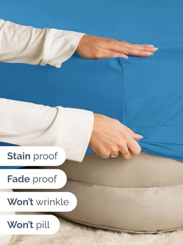 CGK Extra Deep Queen Single Fitted Sheet Only - Denim Blue - Image 4