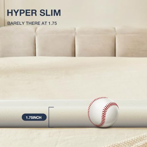Thin Memory Foam Pillow for Stomach Sleepers - King 1.75 inch Inch Low Profile Flat Pillows for Sleeping, Slim Odorless Foam Pillow and Case with 37% Rayon derived from Bamboo, Standard Size - Image 5