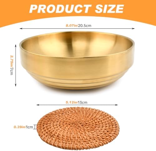 7.9inch Key Bowl for Entryway Table,Gold Decorative Bowl Key Dish for Organizing - Image 2