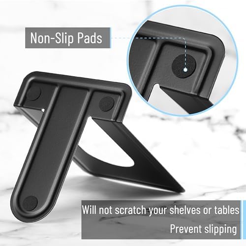 Mr. Pen- Book Ends, Black, 6 Pack, Heavy Duty Metal Bookends for Shelves - Image 6