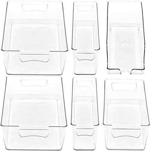 Simple Houseware Refrigerator Storage Organizer Bins, Assorted Set of 6 - Image 3