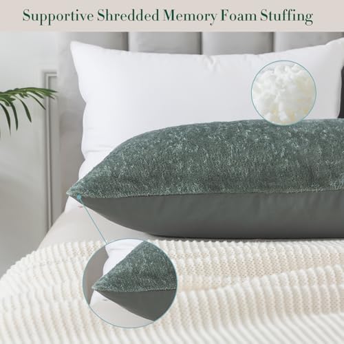 WhatsBedding Memory Foam Body Pillow with Cover, Long Bed Pillow for Adults - Image 4