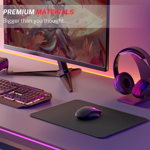 MROCO Essential Gaming Mouse Pad, 50% Expanded Size, 14 x 11 in, Black - Image 6
