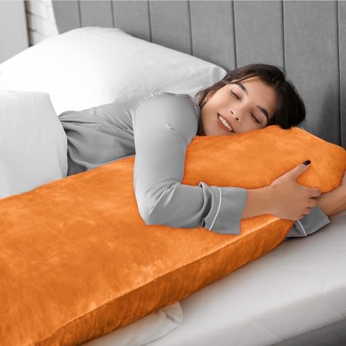 BEDELITE Body Pillow Cover with Zipper, Burnt Orange, 20x54 Inch, 1 Pack - Image 6