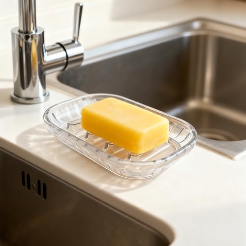 2 Pack Soap Dish Holder for Bar Soap, Bathroom Soap Dishes Bar Soap Holder - Image 5