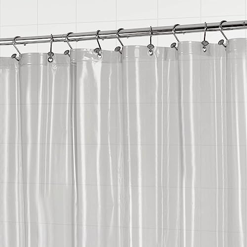Barossa Design Clear Black Long Shower Curtain Liner 72x78 - Image 4