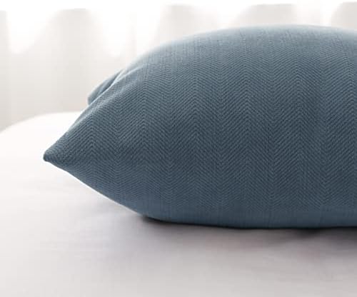 AMBERIS 2 Pillowcases (45×45cm)(Without Insert) Blue, Modern Style 2 Pillowcases (Without Insert) for Home Hotel Decorations - Image 4