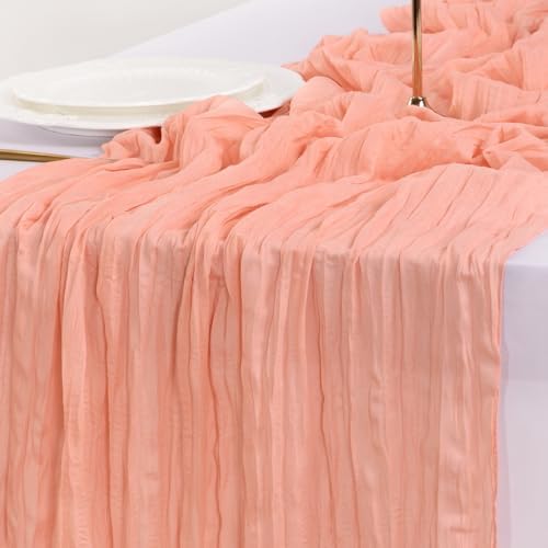 Cheesecloth Table Runner Fall Boho Wedding Birthday Party Home Decor - Image 6