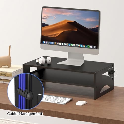 Pholiten 2-Tier Monitor Stand Riser for desk - Image 5