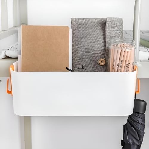 Bedside Organzier Caddy Hanging with Hooks, 11 Lbs (Orange) - Image 3