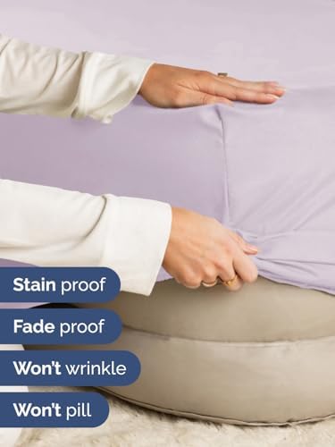 CGK Extra Deep Split King Single Fitted Sheet Only - Light Lavender - Image 4