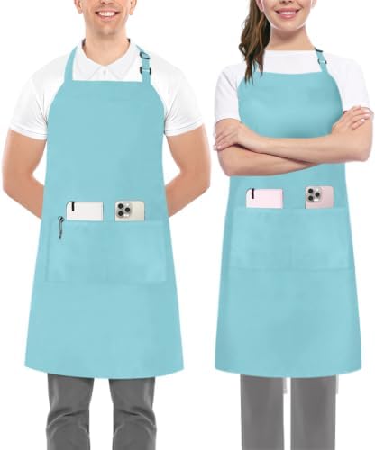 Utopia Kitchen Bib Aprons 2 Pack Adjustable With 2 Pockets by UTOPIAKITCHEN