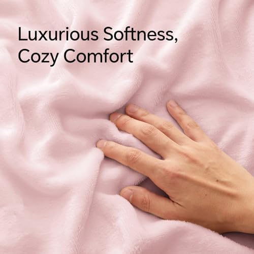 BEDELITE Flannel Pillowcases Standard Set of 2, Pink, 20x26 Inches - Image 4