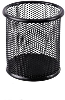 Mesh Metal Pen Holder, Round Pencil Cup Desk Organizer for Office & Home by Unknown