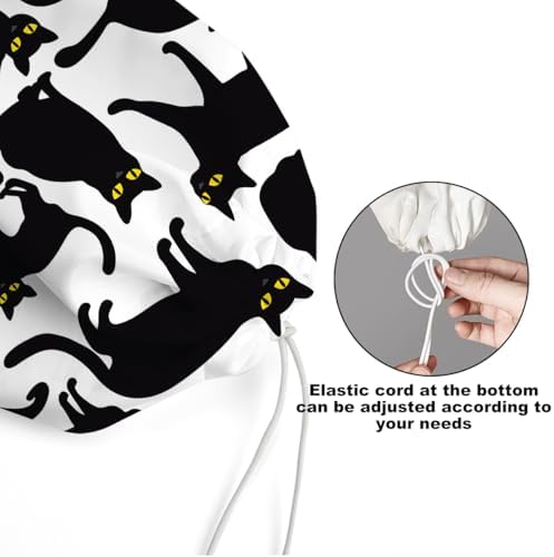 2Pcs Cat Plastic Bag Holder, Black and White Wall Mount Grocery Bag Holder - Image 4