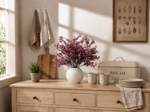 Mandy's 6 Bundles Artificial Dusty Pink Baby’s Breath Flowers - Image 5
