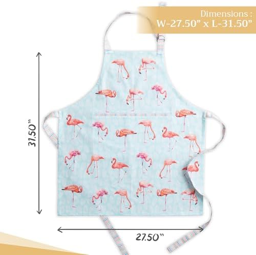 Maison d' Hermine Aprons for women with Pocket 100% Cotton (27.50"x31.50") - Image 4