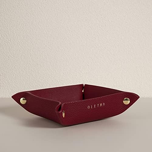 OLETHA Foldable Valet Tray, Travel Essentials for Women, Red by OLETHAD%C3%A9cor