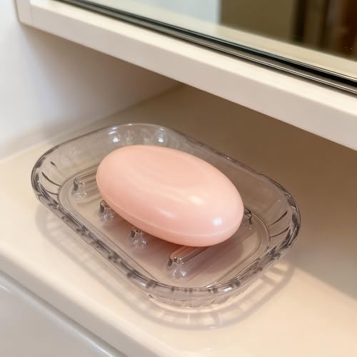 2 Pack Soap Dish Holder for Bar Soap, Bathroom Soap Dishes Bar Soap Holder - Image 2
