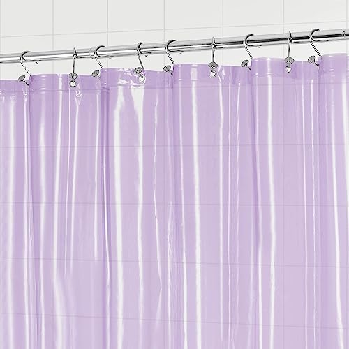 Barossa Design Clear Lavender Long Shower Curtain Liner 78" Height, 72x78 - Image 4