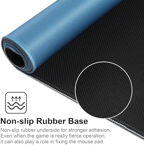 XXL Gaming Mouse Pad 35.4x15.7 Professional Large Mouse Pad & Computer Game Mouse Mat-90x40 Iceblueus - Image 3