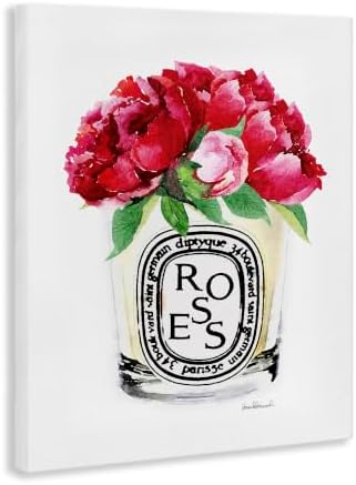 Fashion Designer Rose Floral Still Life, 24 x 30 Inch Canvas Wall Art - Image 2