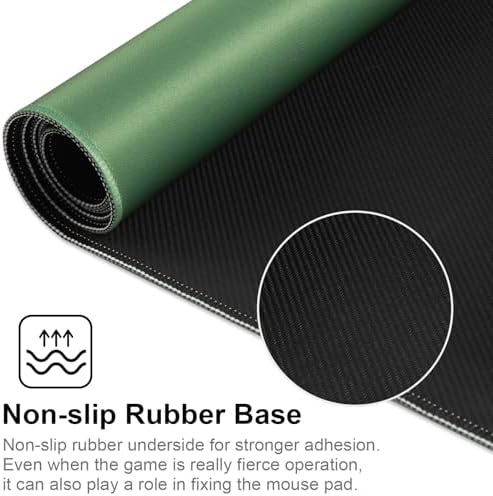 XXL Gaming Mouse Pad 35.4x15.7 Professional Large Mouse Pad & Computer Game Mouse Mat-90x40 Olivegreenus - Image 3