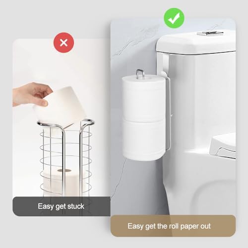Over The Tank Toilet Paper Holder for 2 Roll Tissue 1pcs - Image 5