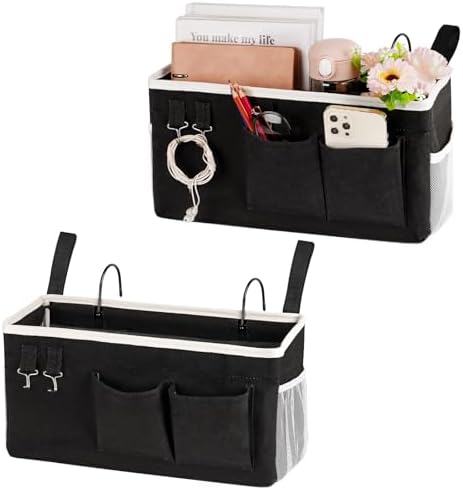 Bedside Caddy Bedside Storage Bag for Headboards/Bunk Bed by Ozzptuu