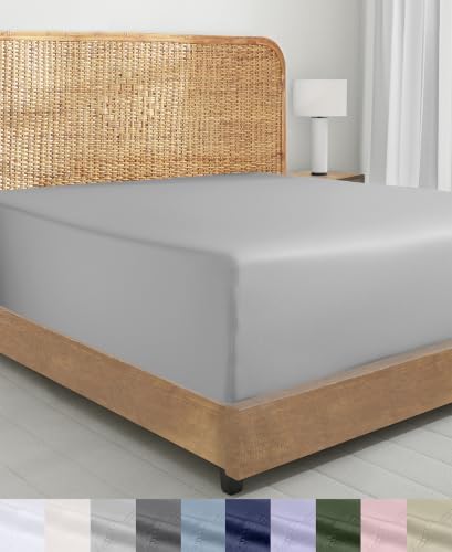 California Design Den 100% Organic Cotton Extra Long Twin Fitted Sheet by CaliforniaDesignDen