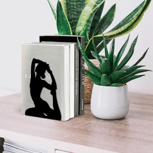 Peacoblue 5.3"x4.3"x6.7" Metal Bookends, Heavy Duty Book Ends for Shelves - Image 7