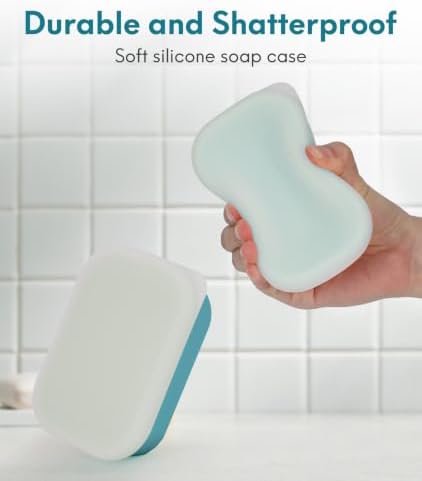 Quatish Compact Leakproof Travel Soap Case, Bar Soap Holder, Bluegreen - Image 5