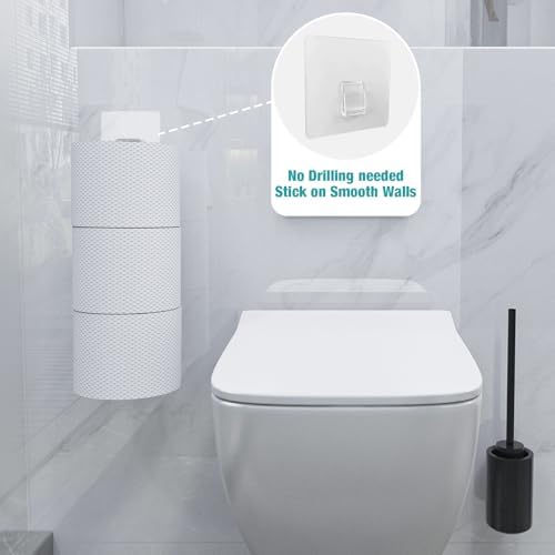 Conworld Toilet Paper Holder Brushed Nickel for 6 Roll Tissue, 2 Packs Bathroom Toilet Paper Storage Over The Tank, Stainless Steel Rustproof Hanging Toilet Roll Holder for Bathroom, RV, Camper,Silver - Image 6