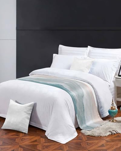 DecorLovee Summer Beach Bed Runners for Cal King Size Bed, Ocean Coastal Bed Throws for Foot of Bed, Sea Nautical Bed Runner - Image 3