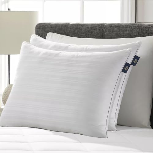 Serta Down Illusion Balanced Support Cotton Pillows, King (2 Pack) - Image 2