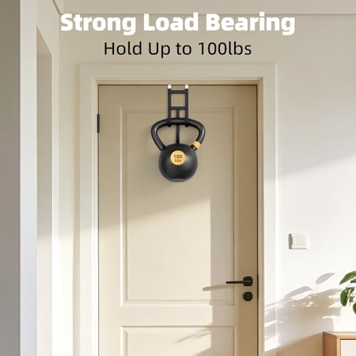 BAKON Over the Door Hooks, 2 Pack Heavy Duty Triple Hooks Fits Doors 1.6" - Image 4