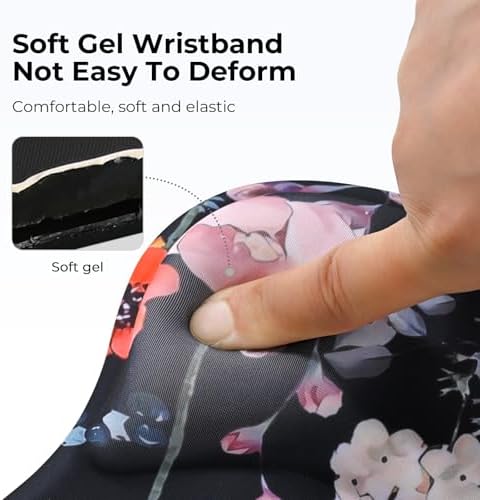 EooCoo Mouse Pad with Gel Wrist Rest, Ergonomic Mousepad Wrist Alignment - Image 4