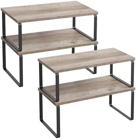 SONGMICS Cabinet Organizer Shelf, Set of 4 Spice Rack, Kitchen Storage by SONGMICSbySONGMICSHOME