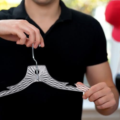 DEILSY™ Clothes Hangers 25 Pack Space-Saving Crystal Clear Plastic Hangers - Image 7