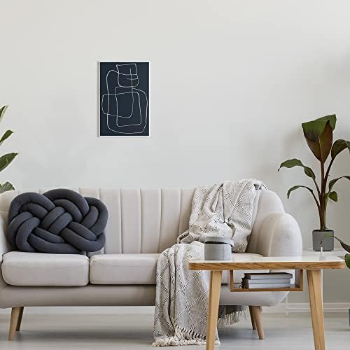 Abstract Squiggle Lines, 10 x 15 Inch Mounted Print on Wall Plaque - Image 3